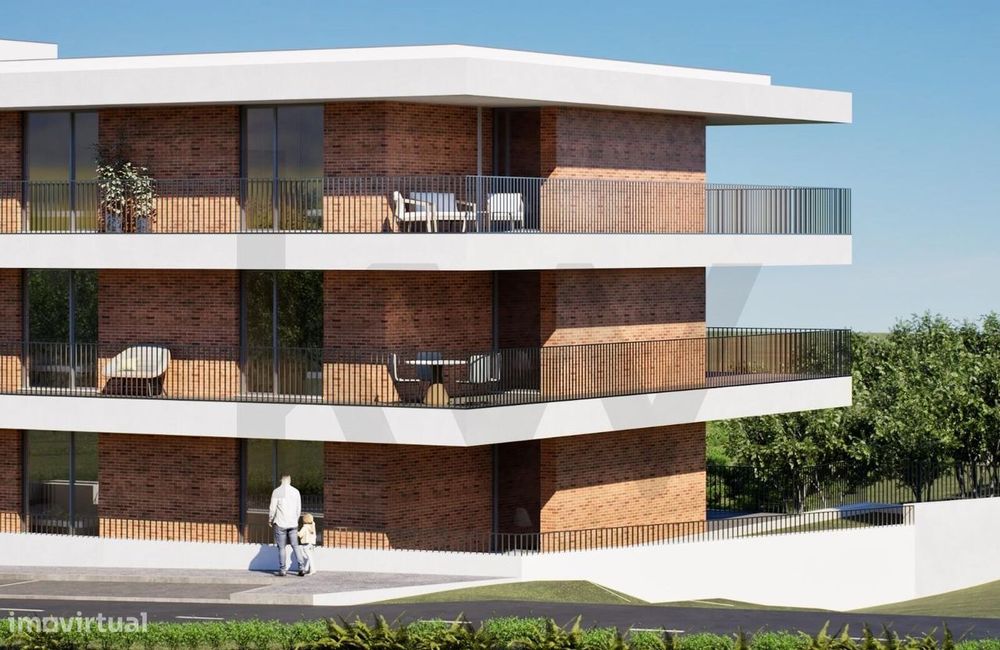 Obra Nova - Apartamento T2 C/ Garagem Dupla + Jardim Privativo