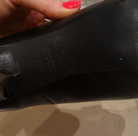 Skórzane szpilki SAGAN