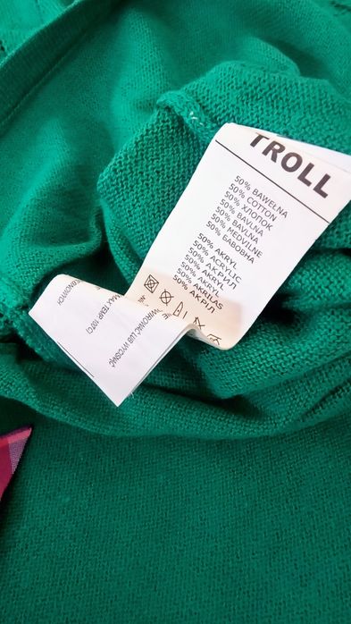 Ażurowy wiosenny sweterek,Troll r XS