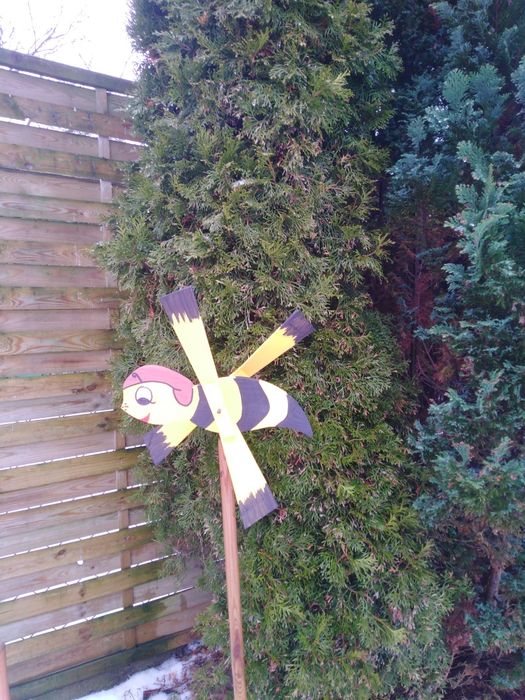 wiatrak ogrodowy- bocian i inne - rękodzieło