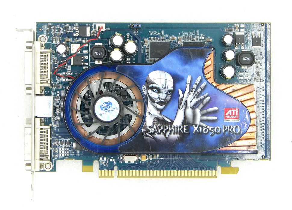 SAPPHIRE Radeon X1650 PRO 256MB 128bit GDDR3 Dual DVI TVout PCIe x1
