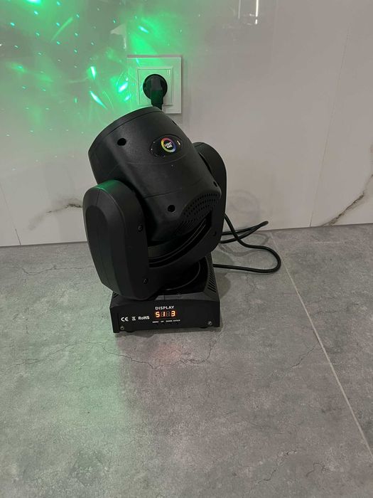 2 głowy Light4me Wizzard, ruchoma głowa LED z laserem/Komis Krzysiek