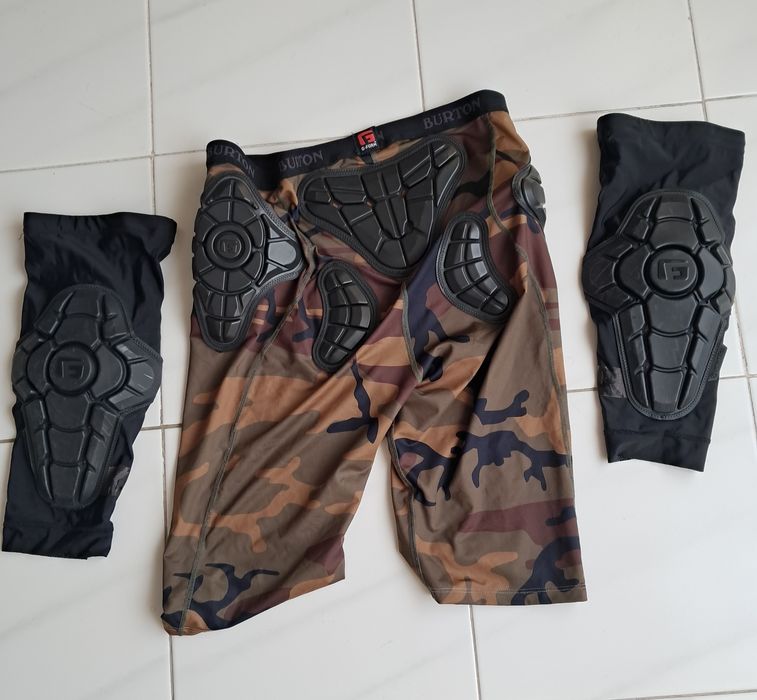 Calções proteção Burton joelheiras g-form Snowboard