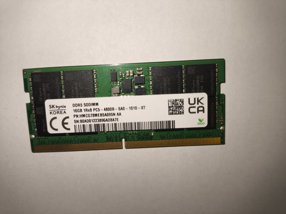 Pamieć Ram DDR5 16 GB - laptop