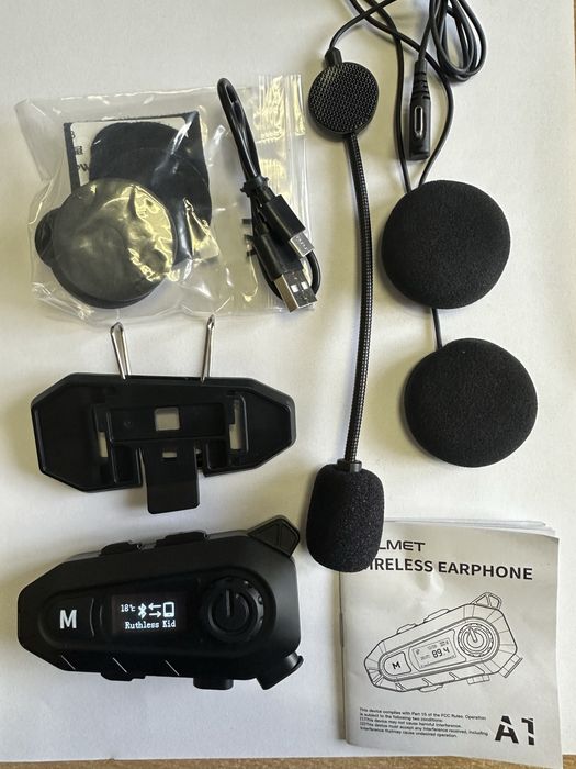 Блютуз гарнитура для шлема мотоцикла