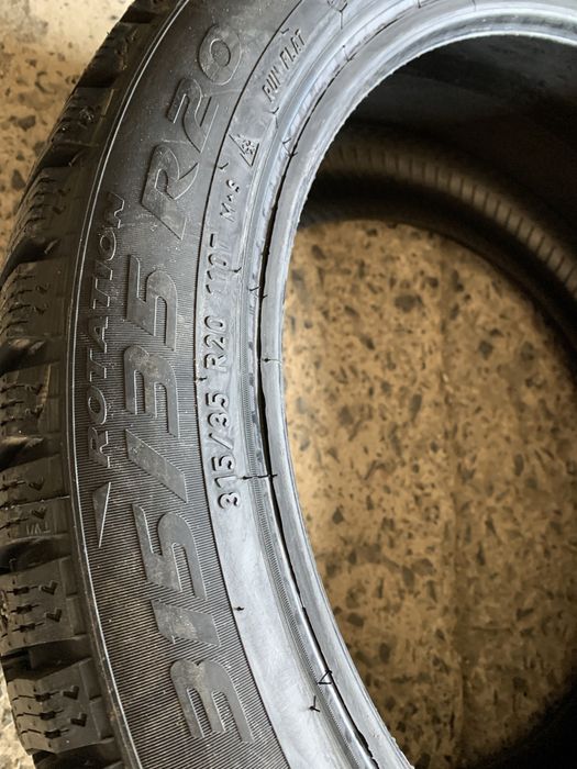 (2шт) нові 315/35R20 Pirelli Ice Zero RunFlat (110T XL) шип зимові