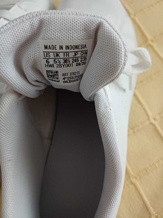 Tênis Adidas Branco (Usados, Tamanho 38 - 6,5 US)