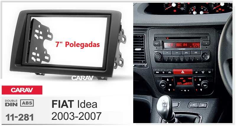 (NOVO) Rádio 2DIN • FIAT • Idea • Croma • Strada • Android GPS 4+32GB