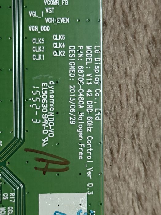 T-con logika V14 42 DRD 60Hz