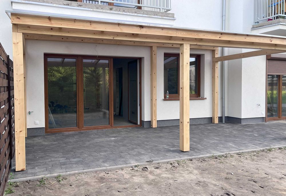 Zadaszenie Tarasu Drewniane Poliwęglanowe Altana Pergola Taras Carport