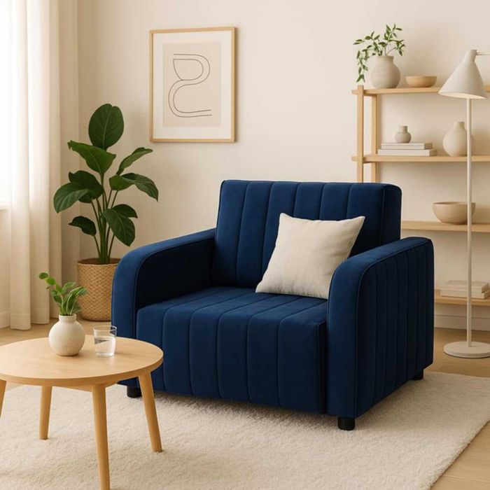 Fotel rozkładany AMERYKANKA jednoosobowa funkcja spania Sofa rozkładan