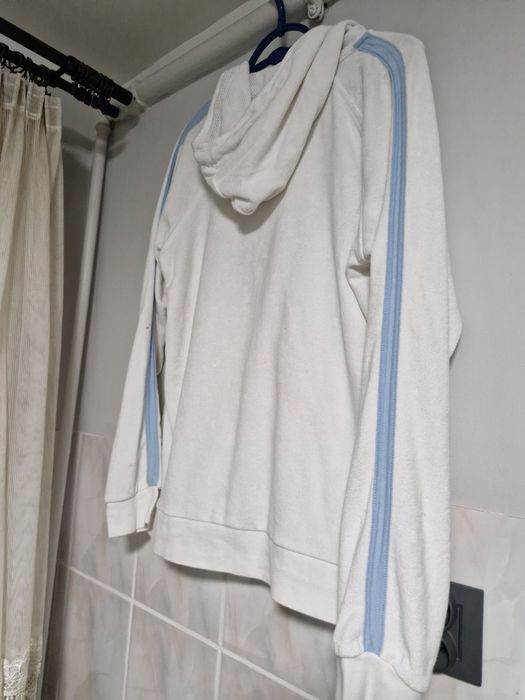 Biala bluza damska z kapturem Xl-Xxl  Tcm