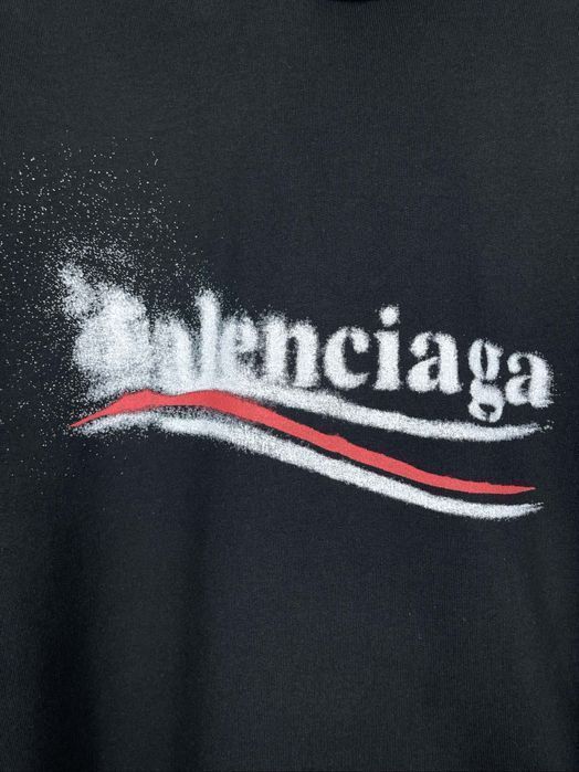Худи BALENCIAGA черное оверсайз унисекс мужское оригинал с капюшоном