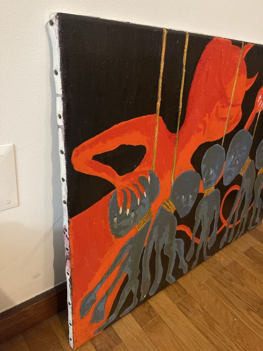 Pintura original em acrilico sobre tela 73x54cm