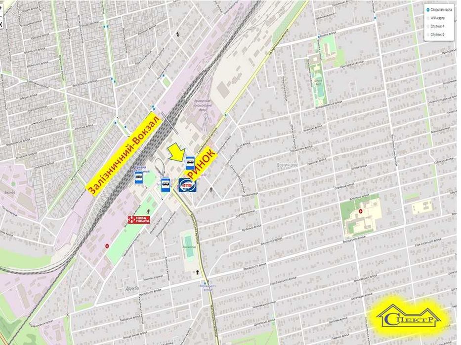 60кв.м. навпроти ринку Залізничний Вокзал