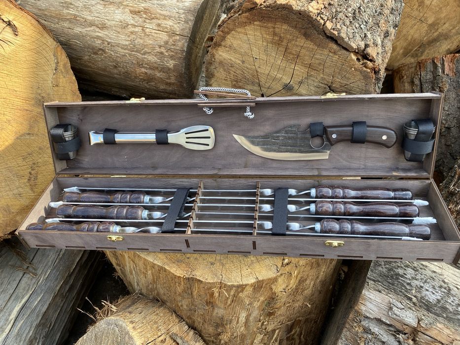 Подарунок військовому/ набір шампурів чоловіку