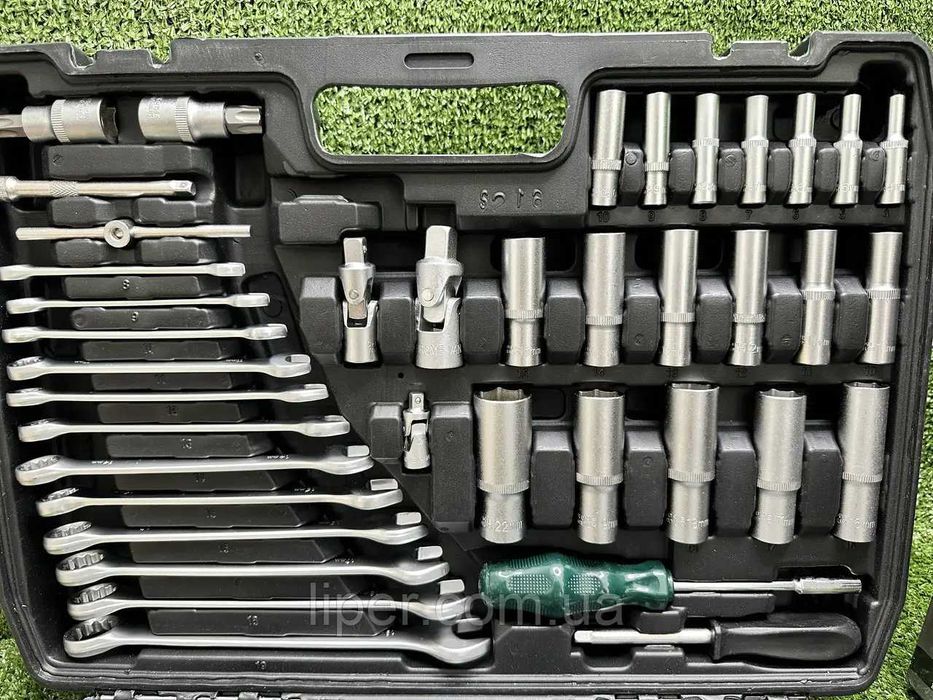 Набір ключів інструментів 1/4-3/8-1/2\"DR 216 од Набор инструментов