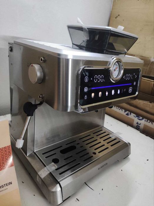 Кофеварка Кавоварка рожковая с кофемолкой Klarstein GrandPresso Touch