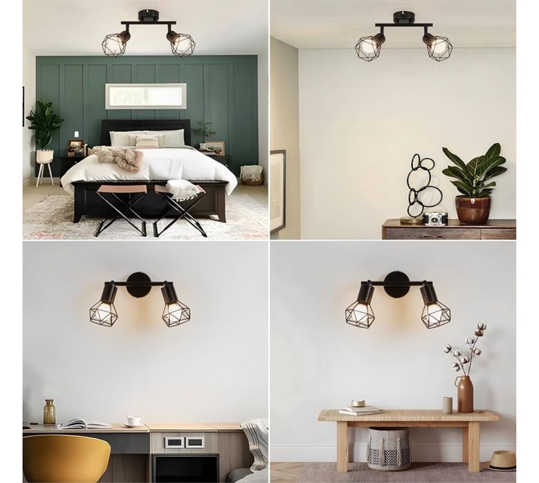 Lampa Sufitowa Żyrandol Kinkiet Vintage Industrial