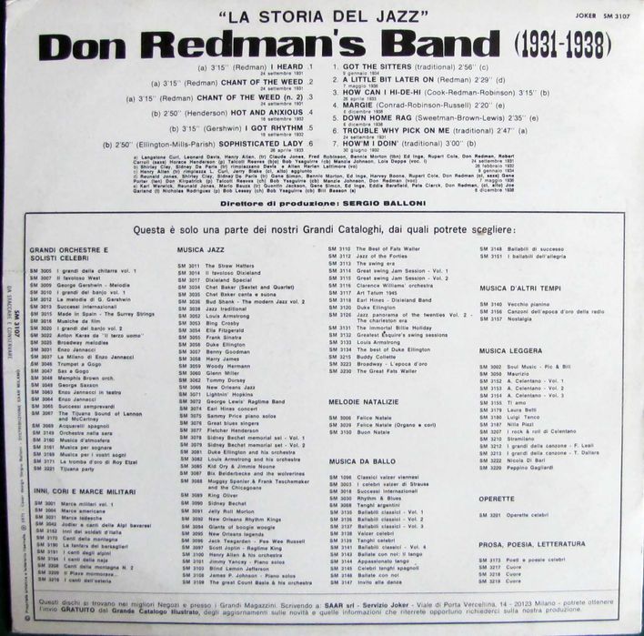 Don Redman ~ vinyl ~ SM 3107 ~ stan BDB