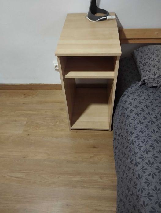 Cama solteiro com estrado e colchão