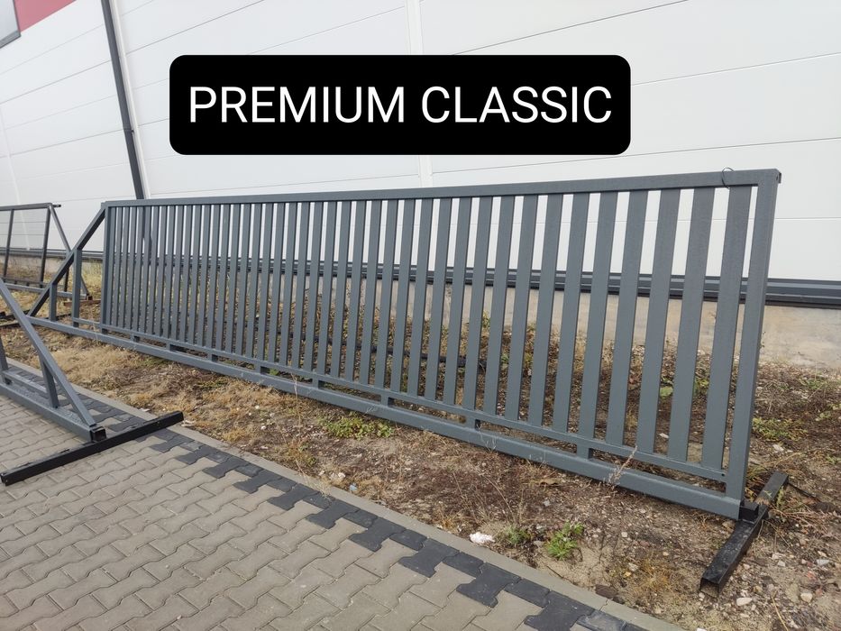 Brama przesuwna palisadowa 5m PREMIUM MODERN, ocynk ogniowy+RAL, inne