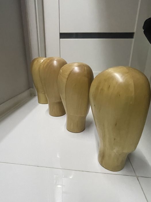 Pogłowie bukowe , Głowa z drewna litego , Art deco , Unikat