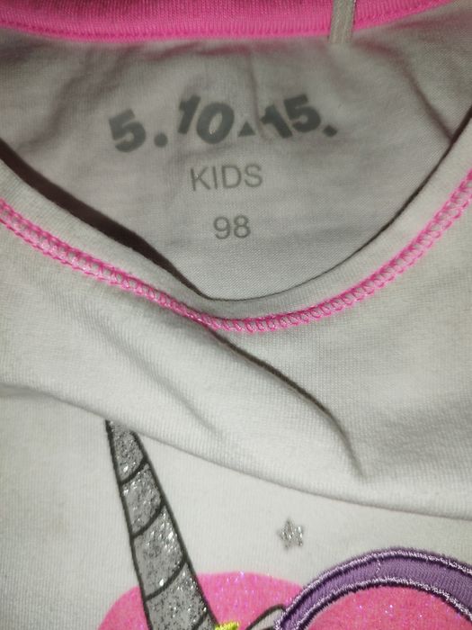 Zestaw dziewczęcy 98 104 jednorożec różowy