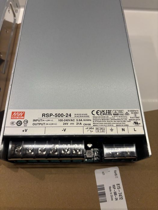 Zasilacz MW Mean Well 24 V/DC 21 A 504 W