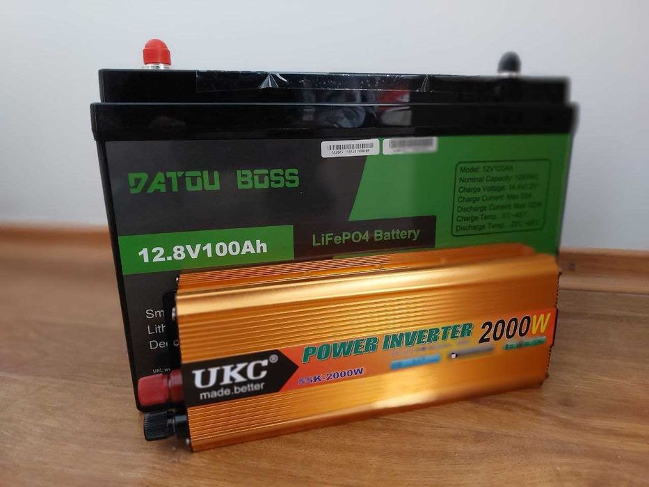 Акумулятор Dumfume 12V 100Ah з BMS, літій-залізо-фосфатна батарея