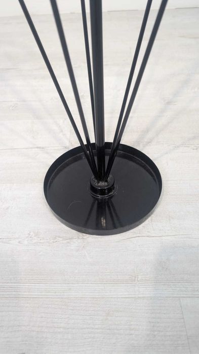 Parasolnik, stojak metalowy, czarny na parasole