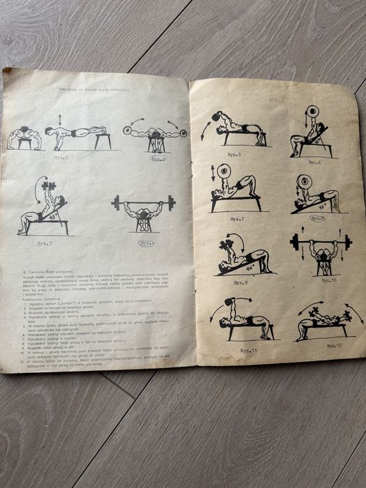 Kulturystyczny zestaw ćwiczen 1985 r.
