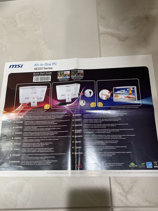 MSI all in one AE222