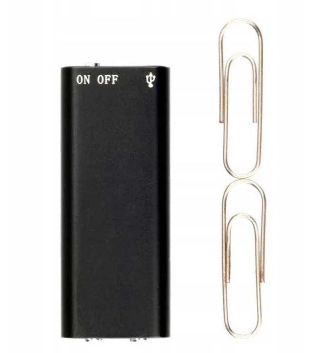 Profesjonalny  MINI DYKTAFON Cyfrowy Podsłuch Szpiegowski mp3 | -20%