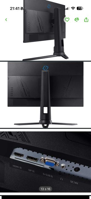Монітор ігровий Samsung Odyssey G3 (LF27G35TFWIXCI) монитор игровой 144 герц монитор