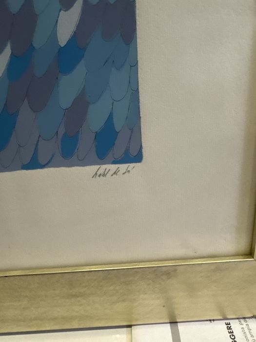 Serigrafia da artista Isabel de Sá