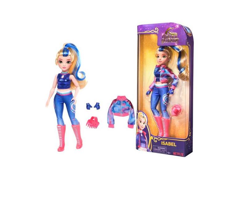 Akademia Jednorożców - Lalka Isabel z jasnymi włosami + akcesoria