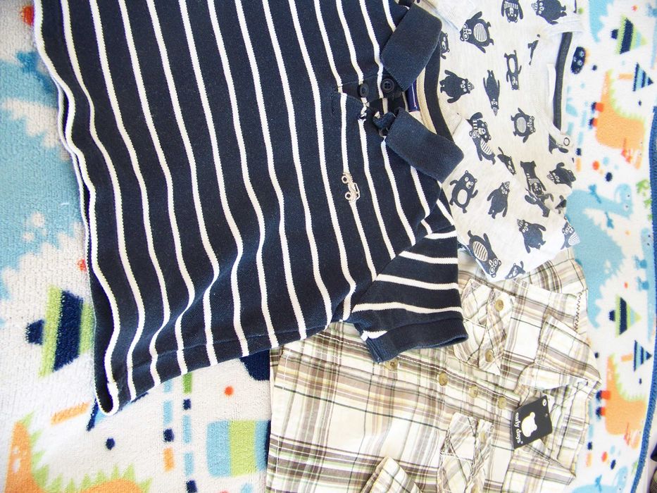 2 szt.Koszula nowa z metką podkoszulka chłopiec R. 80 *80-86 jesień