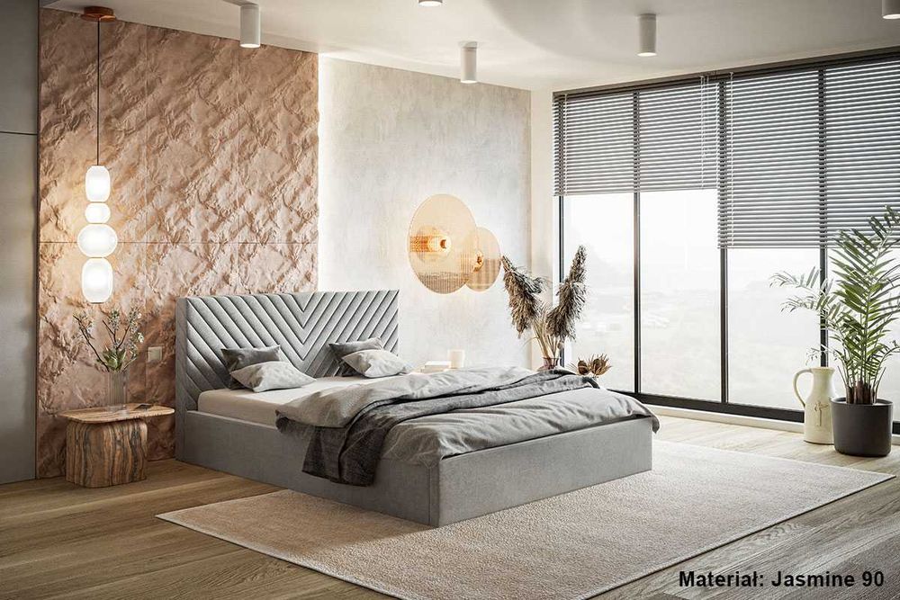 Łóżka Łóżko tapicerowane WENUS 140x200 160x200 180x200 pojemnik stelaż