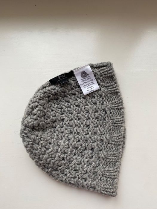 Emu czapka wełna 100% pure merino wool one size szara