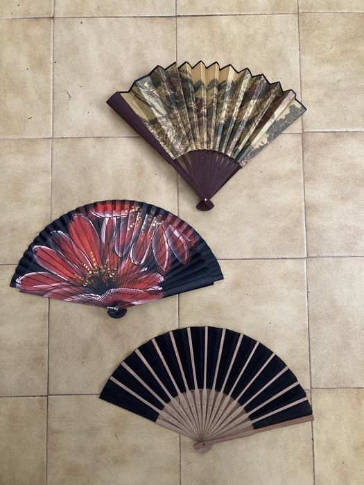 Lote 12 Leques, abanicos