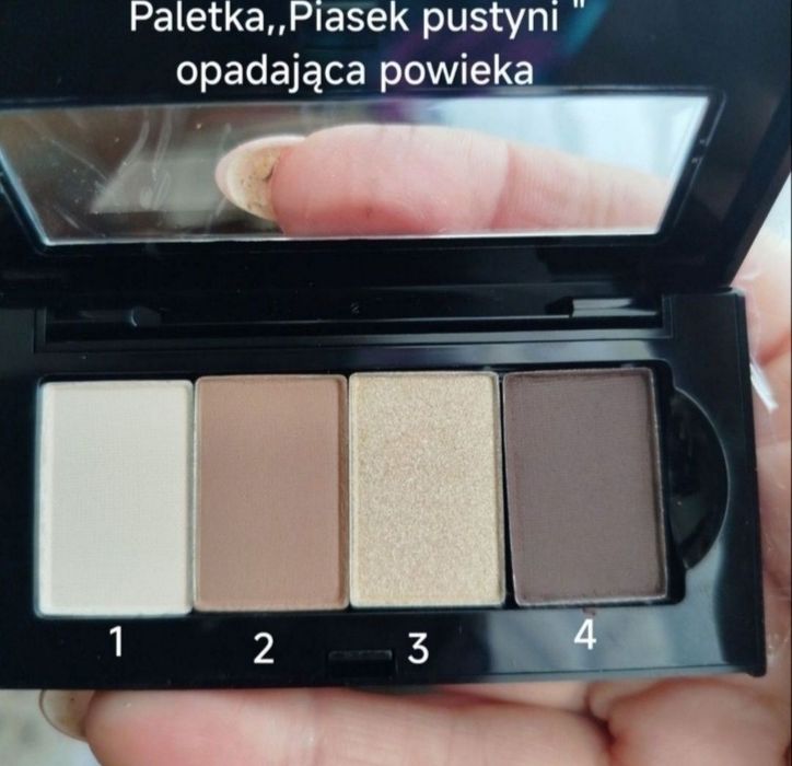 Paletka cieni ,, Piasek pustyni opadająca powieka Mary Kay