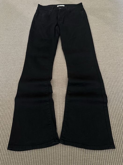 Клёш джинсы zara flared type bootcut archive custom distressed