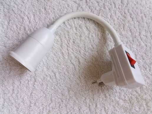 Світильник, нічник, патрон для лампи з вимикачем