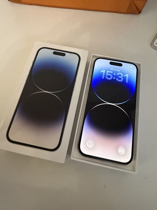 iPhone 14 Pro 1TB Silver Jak Nowy Bareria 100%