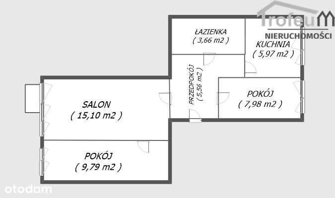 Mieszkanie 3 pokoje 48 m Mniszek 4 pietro