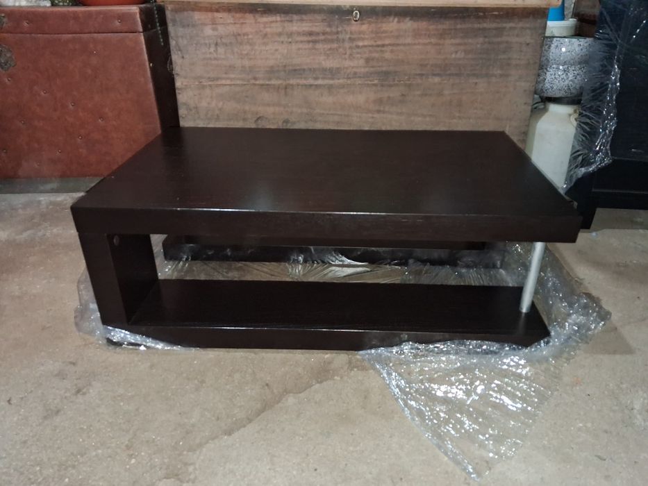 Mesa se centro preta para sala
