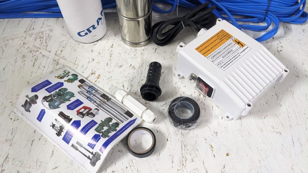 Насос + 40 м кабель для свердловин 60 м на 3600 л в годину