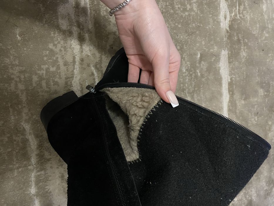 Ботфорти зимові шкіряні