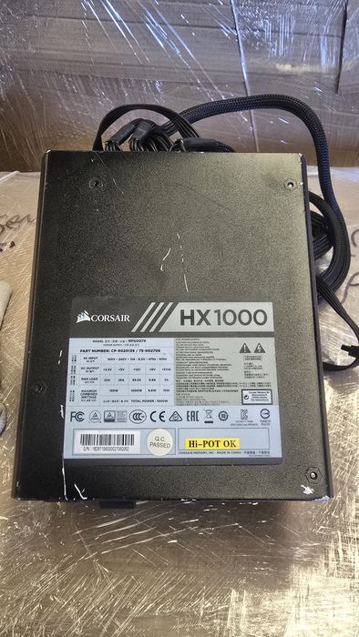 Fonte Corsair HX1000 1000W 80 Plus Platinum (Modular)